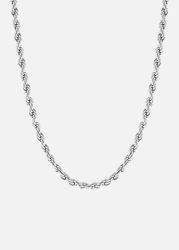 Rope Chain. - (Silver) 3MM - ICEBOYS