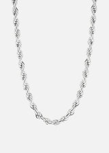 Rope Chain. - (Silver) 6MM - ICEBOYS