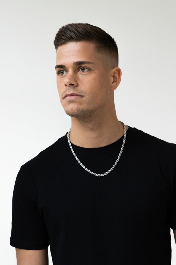 Rope Chain. - (Silver) 6MM - ICEBOYS