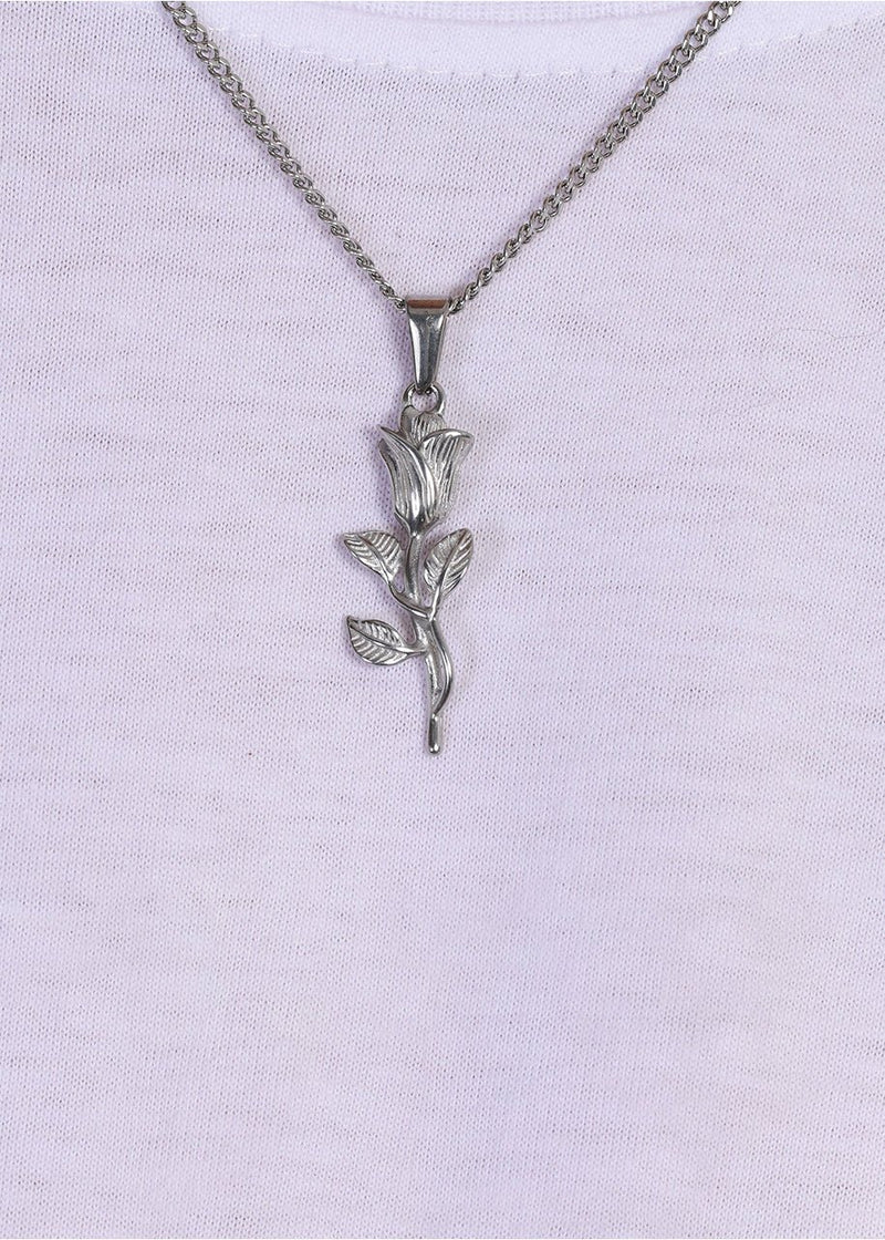 Rose Pendant. - (Silver) - ICEBOYS