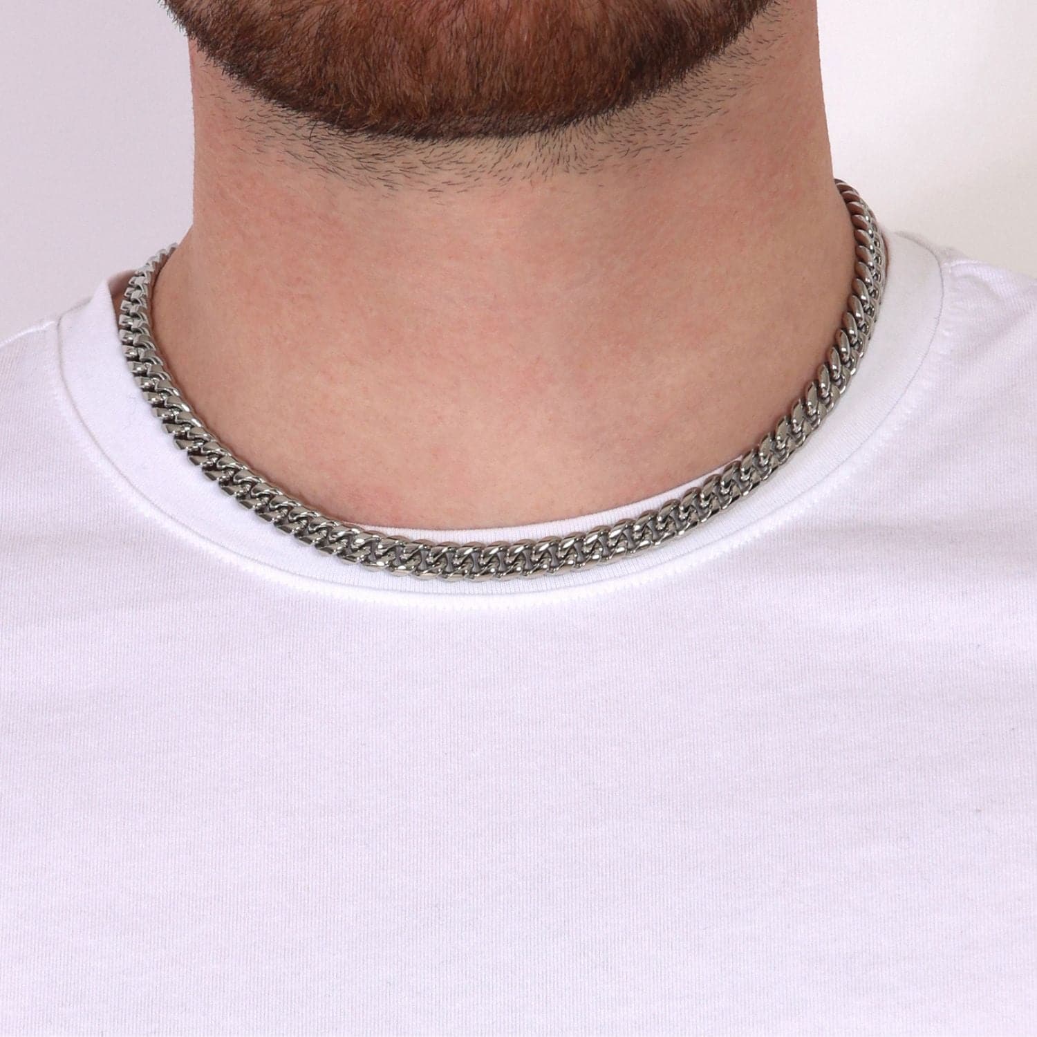 CUBAN CHAIN. - (Stainless Steel) 8MM